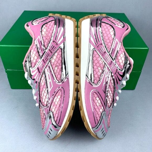 Bottega Veneta Women's Sneakers Pink - Picture 5 of 8